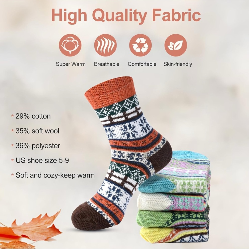 Colorful Patterned Socks Set - Picture 5 of 7